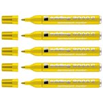 Marqueur Permanent 2000C Corps Alu Jaune Pointe Ronde 1 5-3 mm x 5 EDDING