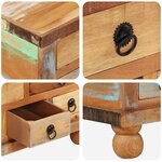 vidaXL Table basse Bois de récupération 70 x 70 x 38 cm