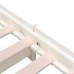 vidaXL Lit empilable Blanc 90x190 cm Bois de pin massif