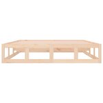 Vidaxl cadre de lit 140x190 cm bois massif
