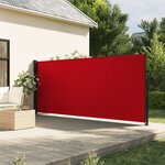 vidaXL Auvent latéral rétractable rouge 160x500 cm