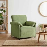 vidaXL Canapé 1 place Vert clair 88 x 83 x 95 cm Velours