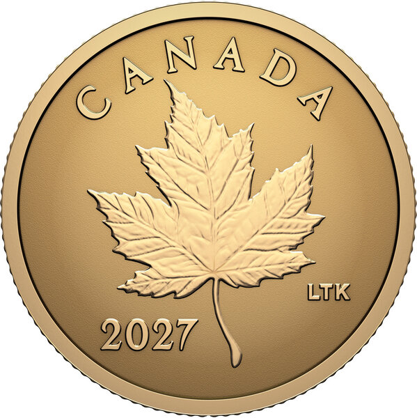 Monnaie ICONIC MAPLE LEAF 0.5 g Or 1$ Canada 2027 (PRÉCOMMANDE)