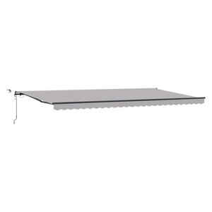 vidaXL Auvent Rétractable avec Gris clair 600 × 300 cm tissu