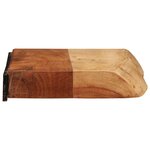 vidaXL Étagères murales 2 Pièces 40x20x3 5 cm bois massif d'acacia