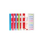 Trieur Polypropylène 3 Rabats Chromaline 8 Compartiments - Couleurs Assorties - X 10 - Exacompta