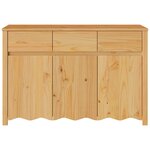 vidaXL Buffet Drammen Chêne 114 x 43 x 75.5 cm Bois de pin massif