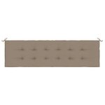 vidaXL Coussin de banc de jardin taupe 180x50x4 cm tissu oxford