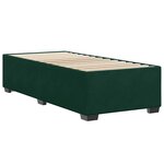 vidaXL Cadre de lit sans matelas vert foncé 80x200 cm velours