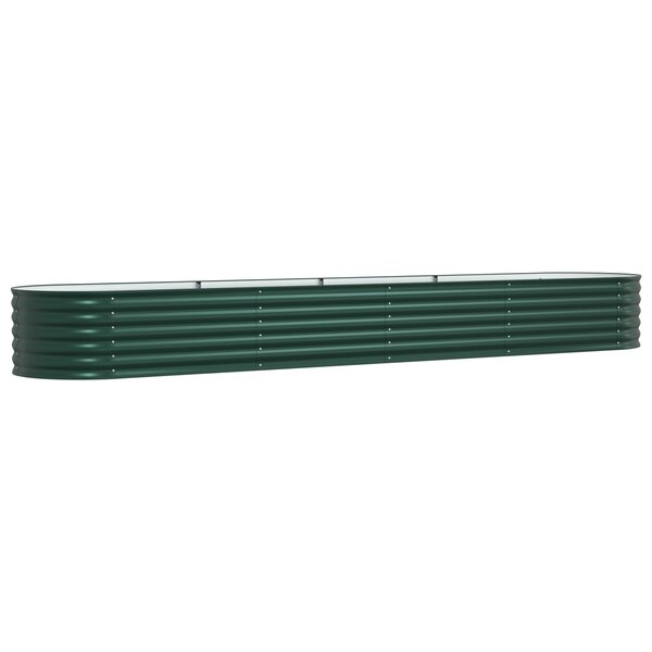 vidaXL Jardinière surélevée Vert 400 x 80 x 44 cm Acier