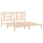 vidaXL Cadre de lit sans matelas 200x200 cm bois massif de pin