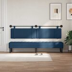 vidaXL Tête de lit suspendue Bleu Tissu