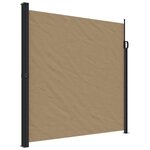 vidaXL Auvent latéral rétractable taupe 200x600 cm