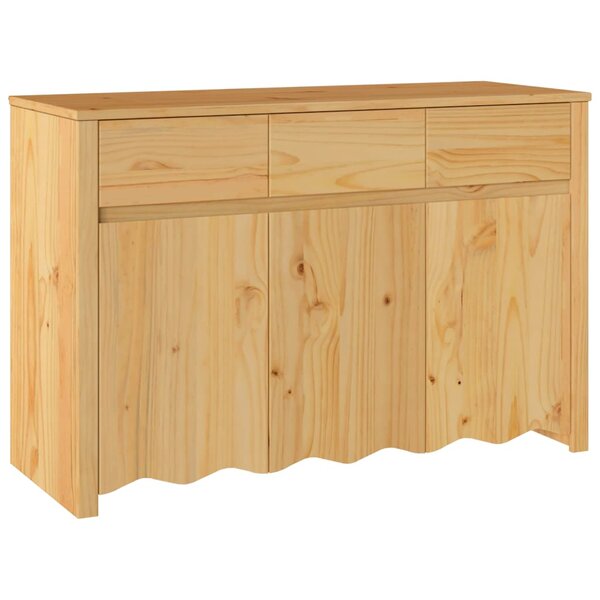 vidaXL Buffet Drammen Chêne 114 x 43 x 75.5 cm Bois de pin massif