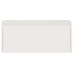 vidaXL Meubles TV 4 Pièces Blanc Bois massif de pin