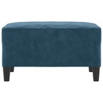 vidaXL Repose-pied Bleu 70x55x41 cm Velours