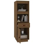 vidaXL Buffet haut Marron miel 34x40x108 5 cm Bois massif de pin