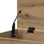 vidaXL Coffre de rangement chêne artisanal 84x42x46 cm bois ingénierie