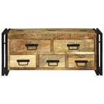 vidaXL Table basse Marron 90 x 50 x 38 cm Bois de mangue massif