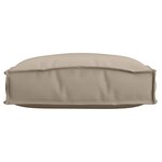 vidaXL Coussins Palette pour siège 2 Pièces Taupe 40x40x8 cm Tissu Oxford