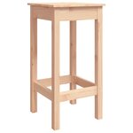 vidaXL Chaises de bar lot de 2 40x40x78 cm bois de pin solide