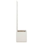 vidaXL Cache-pot de jardin Blanc 36 x 36 x 140 cm Polypropylène