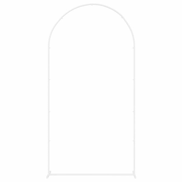 vidaXL Arche de mariage Blanc 100 x 39 x 200 cm Acier
