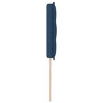 vidaXL Tête de lit LED Design Lignes Bleu 100 cm Tissu