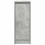 vidaXL Armoire à chaussures gris béton 29 5x34x76 cm bois d'ingénierie