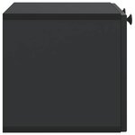 vidaXL Meuble TV mural Noir 59 5 x 31 x 30 cm Bois d'ingénierie