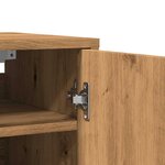 vidaXL Armoire à chaussures chêne artisanal bois d'ingénierie