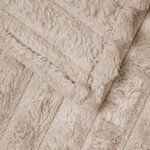 vidaXL Couvertures à jeter 6 Pièces Beige 150 x 130 cm Toison