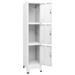 vidaXL Armoire à casier avec 3 compartiments 38x45x180 cm