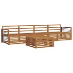 vidaXL Ensemble de canapés d'extérieur 5 pc Naturel