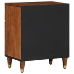 vidaXL Cabinet de chevet avec porte Marron miel 50 x 33 x 60 cm