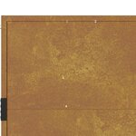 vidaXL Portail de jardin 105x180 cm acier corten