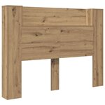 vidaXL Cabinet de Tête de Lit chêne artisanal Bois d'ingénierie