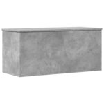 vidaXL Boîte de rangement gris béton 100x42x46 cm bois d'ingénierie