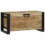 vidaXL Coffres de rangement 60 x 30 x 30 cm Bois de manguier massif