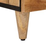vidaXL Ensemble de mobilier de salle de bain avec porte 2 Pièces Naturel