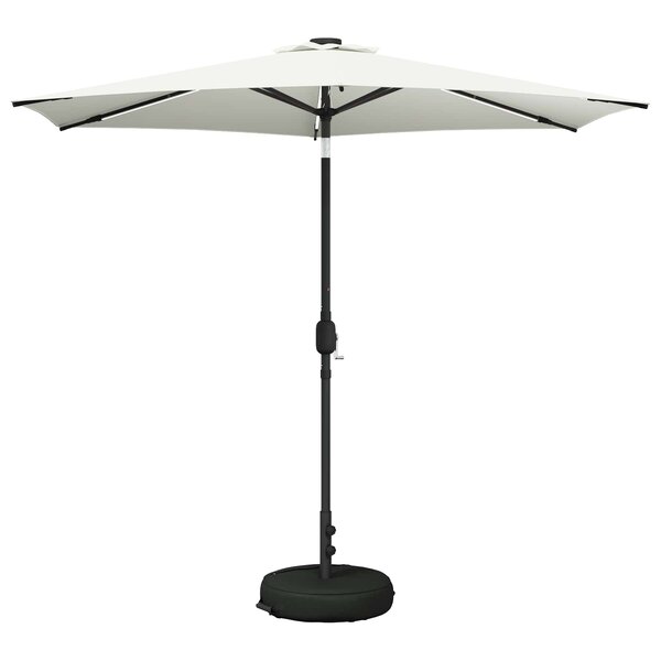 vidaXL Parasol de jardin avec lumières LED et base 270 x 270 cm
