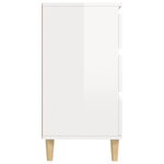 vidaXL Buffet Blanc brillant 60x35x70 cm Bois d'ingénierie