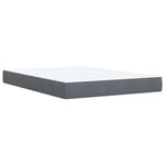 vidaXL Sommier à lattes de lit et matelas Gris foncé 160x200cm Velours