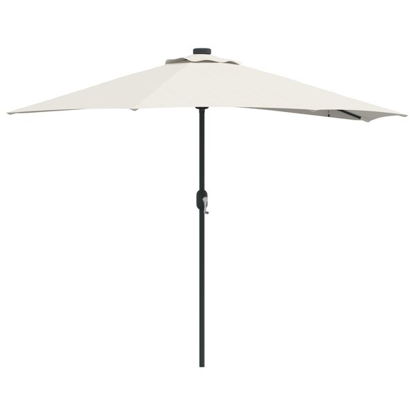 vidaXL Parasol de jardin ½ avec pied en aluminium de 294 cm