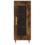 vidaXL Buffet Chêne fumé 34 5x34x90 cm Bois d'ingénierie