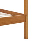 vidaXL Cadre de lit à baldaquin avec 2 tiroirs Bois de pin 90x200 cm