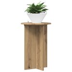 vidaXL Support de Plante 2 pièces Chêne artisanal Ø40 x 60 cm