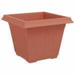 vidaXL Pot de Fleurs Carré 6 Pièces Rouge brique 43 x 43 x 33 5 cm