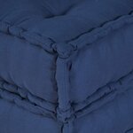 vidaXL Canapé modulaire 2 Pièces Indigo 140 x 70 x 36 cm tissu