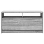 vidaXL Table basse avec lumières LED sonoma gris bois d'ingénierie